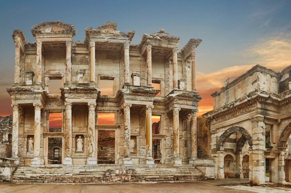 Ephesus at sunset